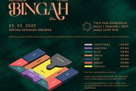 Skema harga tiket konser Yura Yunita untuk Februari 2025