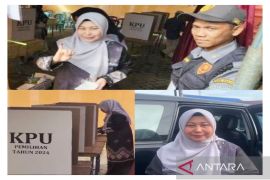 Calon Gubernur Kalsel Acil Odah mencoblos tanpa Paman Birin