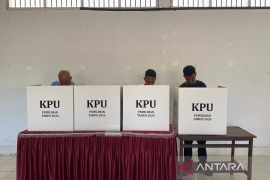 766 WBP salurkan hak pilih di TPS Lapas Kelas IIA Kendari