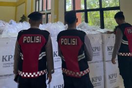 Personel Subsatgas Pam Giat OMP Kayan 2024 Patroli ke Kantor PPK Kecamatan Tanjung Selor