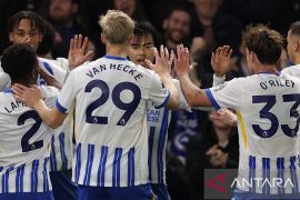 Liga Inggris: Brighton ke peringkat kedua meski ditahan imbang Southampton 1-1