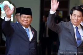 Prabowo bahas penguatan kemitraan dengan Presiden Vietnam di Peru