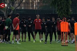 Latihan perdana timnas Jepang di Indonesia hanya diikuti enam pemain