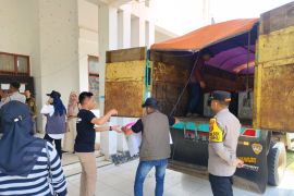 Polres Konawe perketat pengawalan kotak suara ke gudang KPU