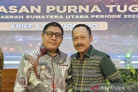 Pj Bupati Taput hadiri pelepasan purna tugas Sekdaprovsu