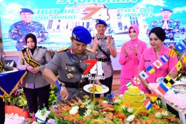 Ditpolairud Polda Jambi syukuran HUT ke-74