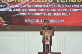Partisipasi pemilih warga Beltim tertinggi se-Babel