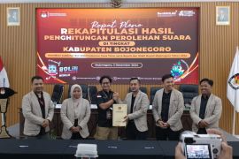 KPU Bojonegoro pastikan Wahono-Nurul unggul di Pilkada 2024