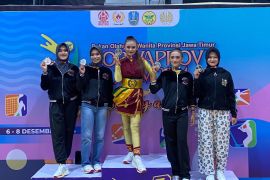 Atlet senam kreasi Trenggalek raih perak Porwaprov Jatim I
