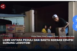 LKBN Antara peduli dan bantu korban erupsi Gunung Lewotobi
