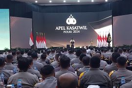 Presiden Prabowo  buka Apel Kasatwil 2024 di Akpol Semarang