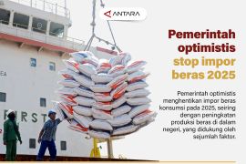 Pemerintah optimistis stop impor beras pada 2025