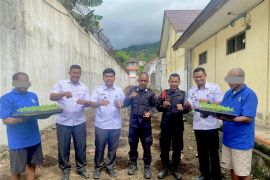 Rutan  tanam sayur-mayur dukung ketahanan pangan