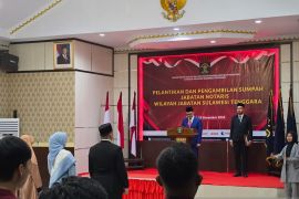Kemenkumham Sultra lantik tiga Notaris