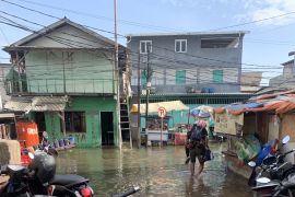 Banjir rob kembali rendam Muara Angke Jumat pagi