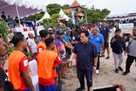 Erick Thohir soroti potensi sportainment dalam sepak bola pantai