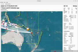  Gempa M7,5 dan tsunami di Vanuatu tak berdampak ke Indonesia