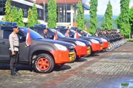 Satbrimob Polda Maluku gelar apel pasukan jelang Operasi Lilin Salawaku 2024