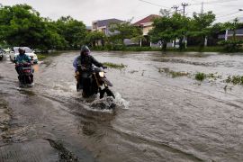 Air kanal Borong meluap hingga menggenangi ruas jalan Page 3 Small