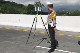 Olah TKP Kecelakaan di tol Malang
