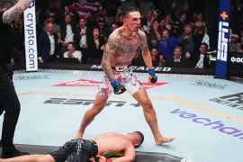 Pertarungan Holloway lawan Justin cetak KO terbaik UFC 2024