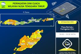 BMKG ingatkan warga NTT waspada hujan deras dan petir disertai angin