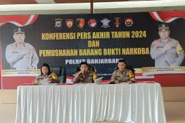 Polres Banjarbaru ungkap kasus menonjol narkotika hingga gengster