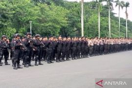 Police secure student rally on Prabowo's first-year anniversary
