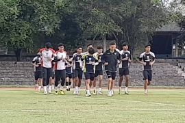 Jelang lawan Filipina, timnas berlatih di Stadion Sriwedari Solo