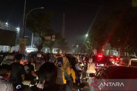 Kemacetan warnai malam pergantian Tahun Baru 2025 di Kota Medan