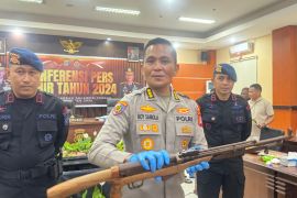 Polda Sulteng sita lima senpi dan 18 bom rakitan selama 2024