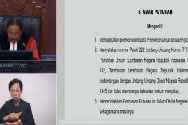MK hapus pasal "presidential threshold" pada UU Pemilu, semua parpol bisa ajukan