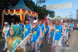 Kemenang Palas gelar gerak jalan santai peringatan HAB ke -79 di Sibuhuan