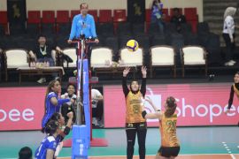 Jakarta Popsivo Polwan pukul telak Bandung bjb Tandamata 3-0