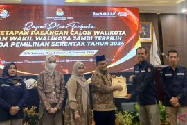 KPU Kota Jambi tetapkan pasangan Maulana-Diza jadi Wali Kota terpilih