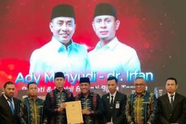 KPU resmi tetapkan paslon Ady-Irfan sebagai Bupati dan Wakil Bupati Bima terpilih