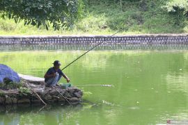 Embung air irigasi pertanian di Kediri