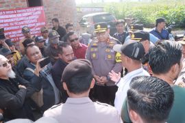 Polisi tangkap empat terduga provokator saat eksekusi lahan PTPN VII