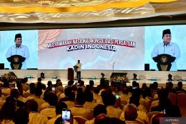 Presiden Prabowo berkelakar tak boleh flu saat beri pesan kepada Kadin