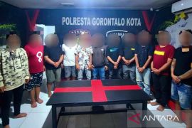 11 debt collector ditangkap karena merusak gudang di Gorontalo