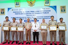 ORI Gorontalo serahkan hasil penilaian kepatuhan Kantor Pertanahan