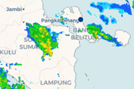 BMKG: Pangkalpinang diguyur hujan hampir sepanjang Selasa ini