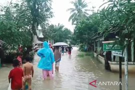 BPBD Bangka Barat imbau warga di lokasi banjir waspadai buaya dan ular