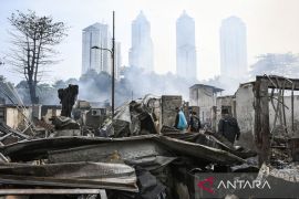 Ratusan rumah hangus akibat kebakaran di Kemayoran