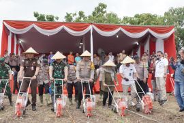 Polresta Sidoarjo tanam jagung dukung Astacita Presiden