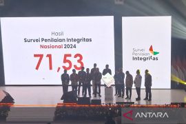  Indeks Integritas Nasional 2024 naik jadi 71,53