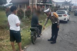 Polres Simalungun operasi knalpot tidak standar di ibu kota kabupaten