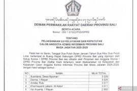 Komisi I DPRD Bali umumkan hasil tes calon anggota KPI