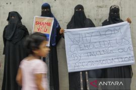 Demo etnis Rohingya di Medan