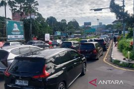 Antrean kendaraan 2,5 km di Puncak Bogor